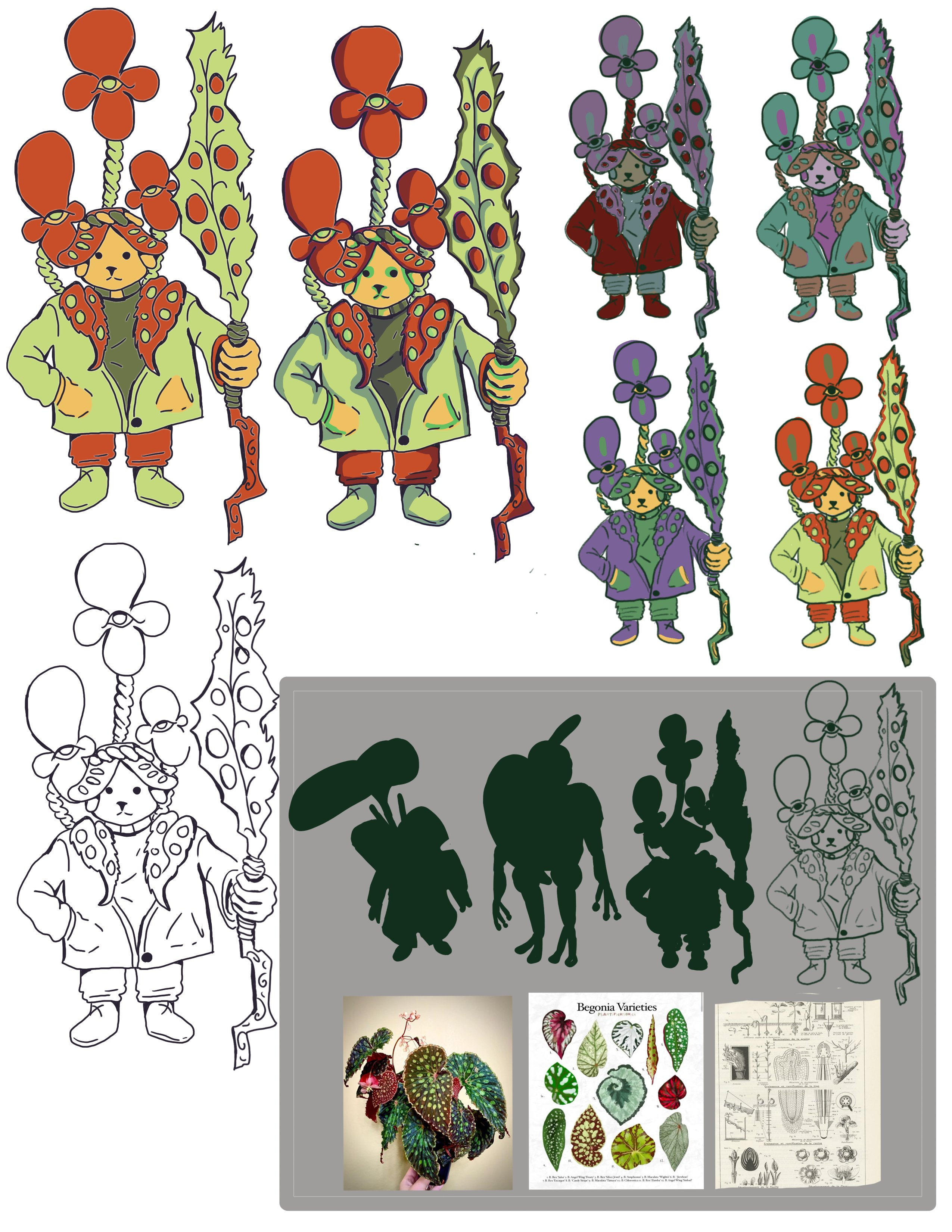 poorly done character design of mage insipired by begonias